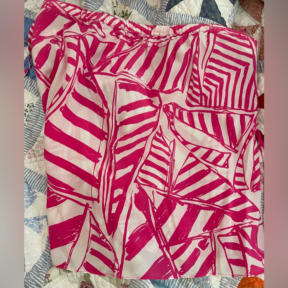 Lilly Pulitzer Silk Daphne Top Capri Pink - Sleeveless